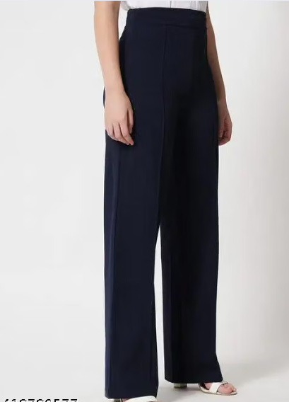 Women's Straight Fit Palazzo Trousers