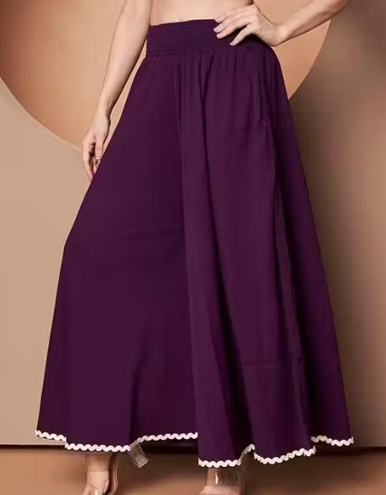 Women's Flared Ankle Length Palazzos