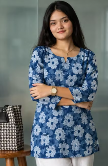 Women's Solid Cape Style Kurti