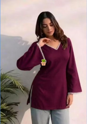 Women's Printed Jacket Style Kurti