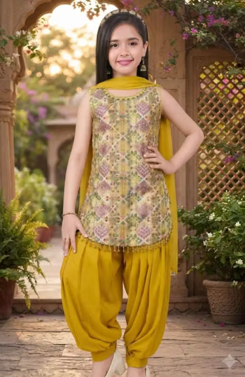 Girls' Solid Dress