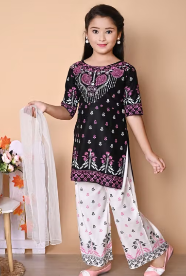 Girls' Casual A-Line Frock