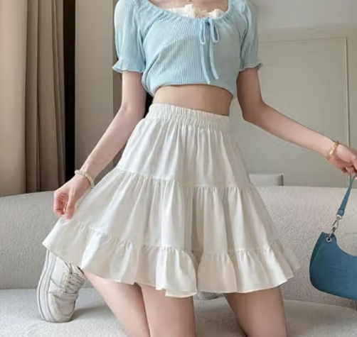 Girls' Regular Fit Pleated Skirt