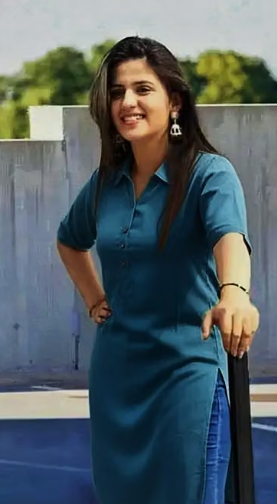 Women's Mandarin Collar Kurti