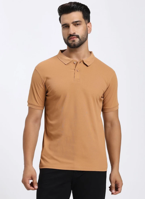 Men's Solid Polo T-Shirt