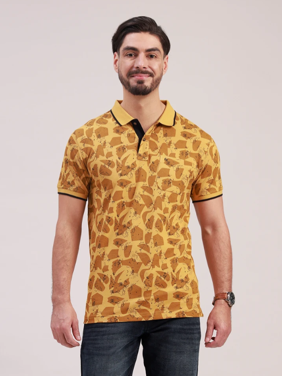 Men's Printed Polo T-Shirt