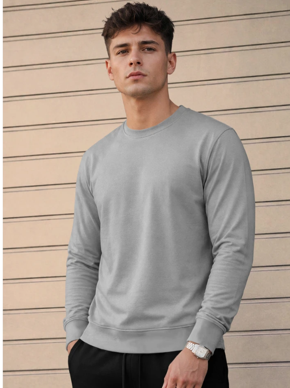 Men's Solid Full Sleeve T-Shirt