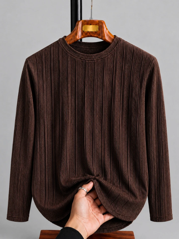 Men's Solid Round Neck T-Shirt