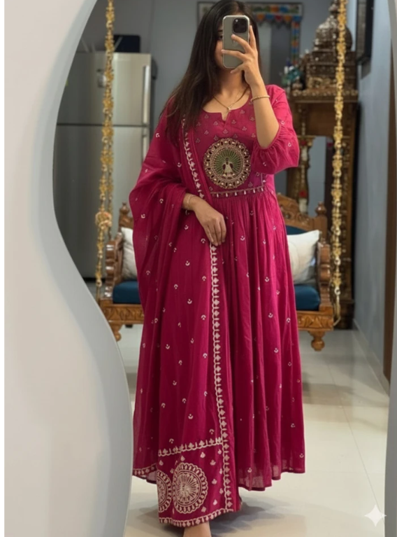 Women's Embroidered Anarkali Suit