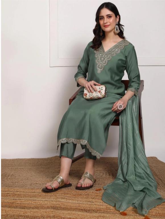 Women's Embroidered Salwar Suit