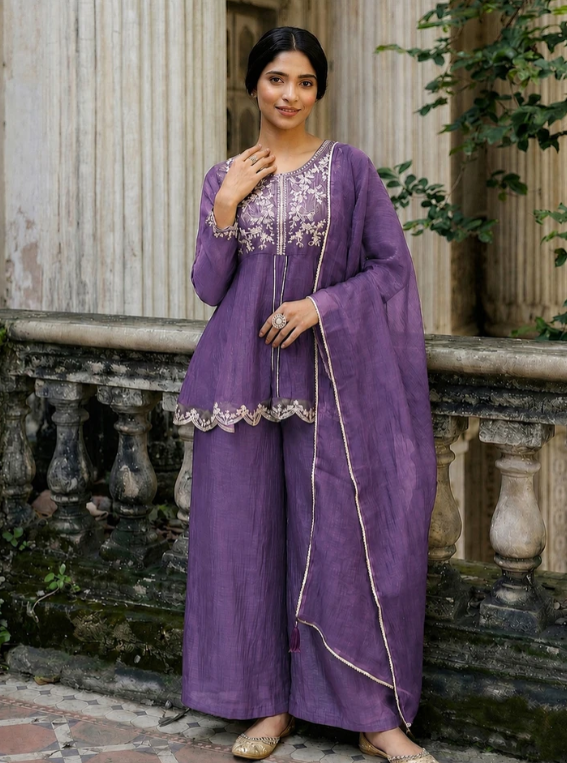 Women's Embroidered Kurta Set