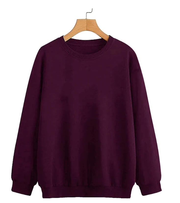Women's Solid Sweatshirt