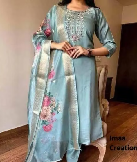 Women's Solid Kurta Palazzo Set