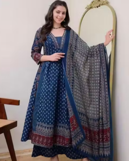 Women's Printed Anarkali Suit