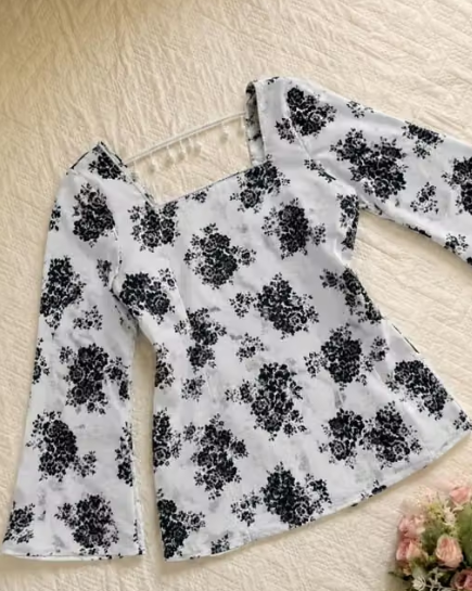 Women's Printed Asymmetric Kurti