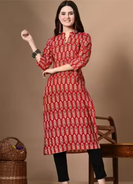 Women's Printed A-Line Kurti