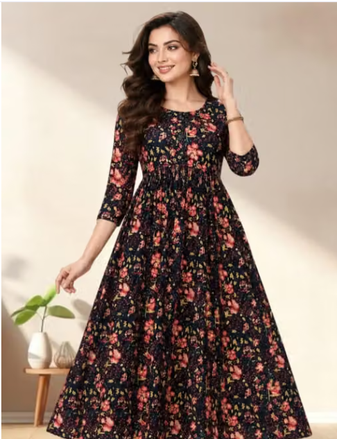 Women's Embroidered Kaftan Kurti