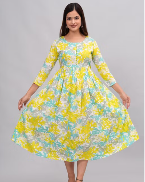 Women's Embroidered Asymmetric Kurti