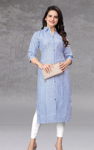 Women's Solid Empire Line Kurti