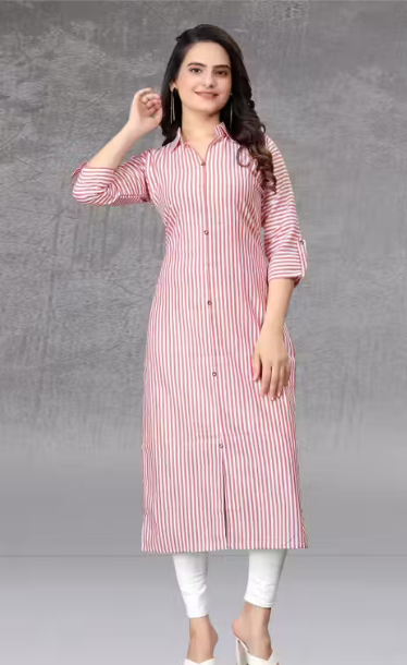 Women's Embroidered A-Line Kurti