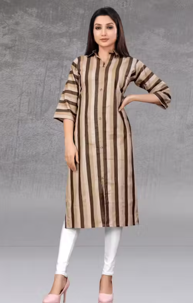 Women's Embroidered Straight Kurti