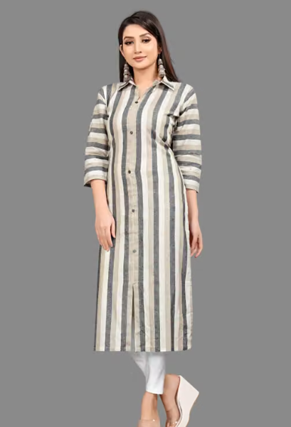 Women's Embroidered Long Kurti