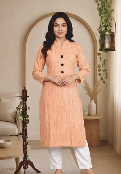 Women's Embroidered Flared Kurti