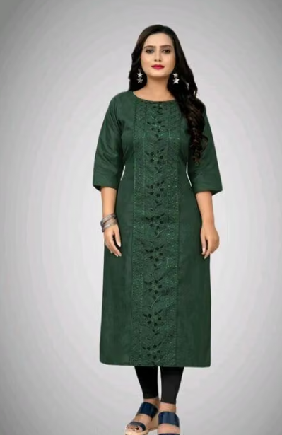 Women's Striped Empire Line Kurti