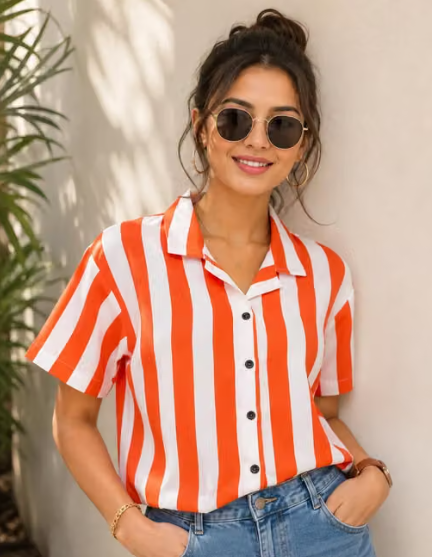 Women's Printed Wrap Top