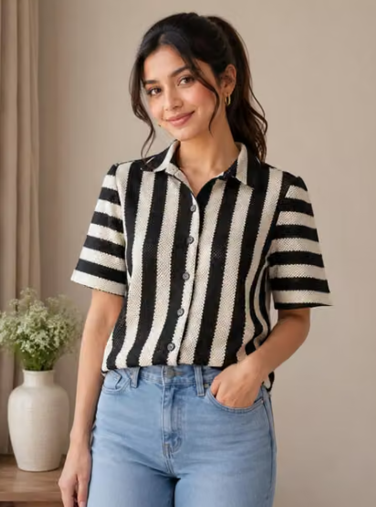 Women's Solid Shirt Top