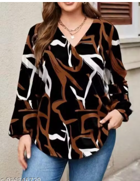 Women's Striped Peplum Top