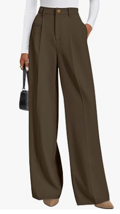 Women's Wide Leg Ankle Length Trousers