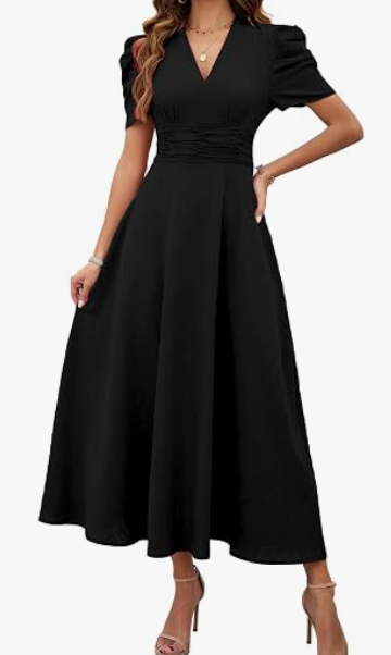 Women's Solid A-Line Dress