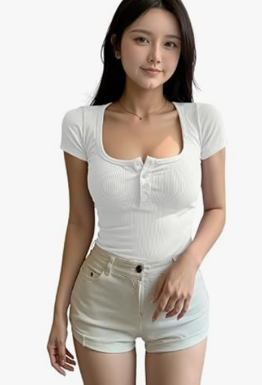 Women's Striped Blouson Top