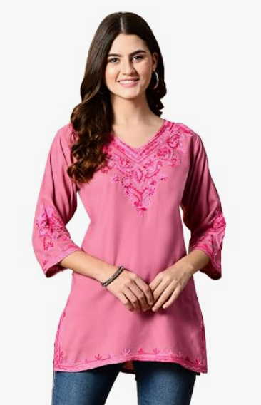 Women's Signature Handkerchief Hem Kurti