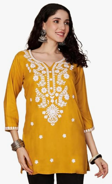 Women's Statement Chinese Collar Kurti