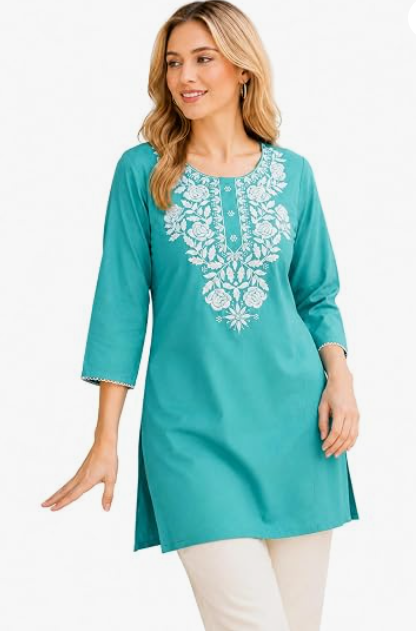 Women's Minimal Chinese Collar Kurti