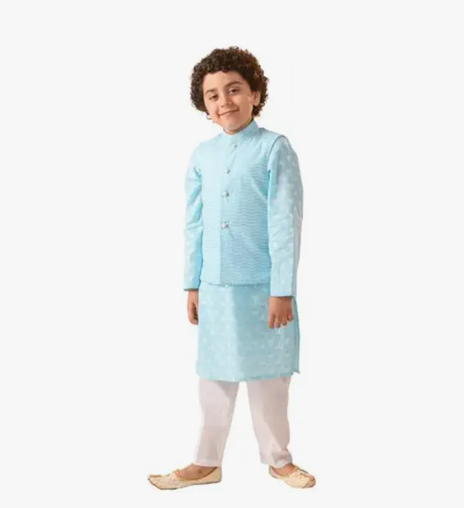 Boys' Festive Nehru Jacket Set