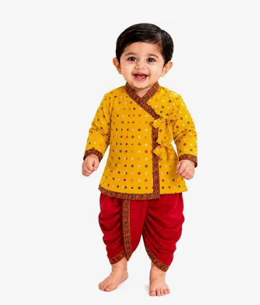 Boys' Festive Angrakha Set