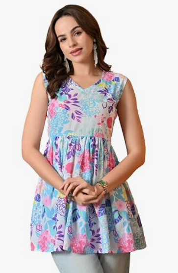 Women's Urban Handkerchief Hem Kurti