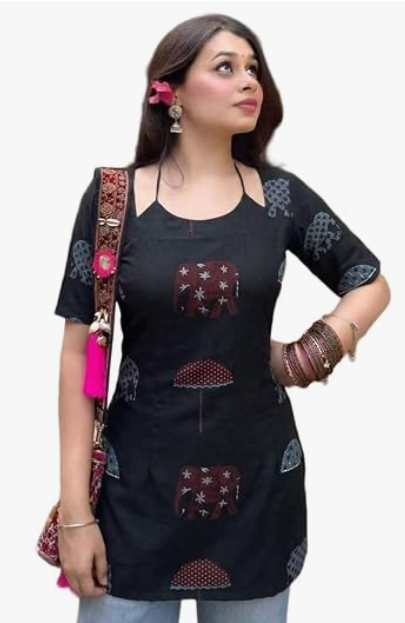 Women's Elegant Chinese Collar Kurti