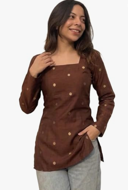 Women's Elegant Front Open Kurti