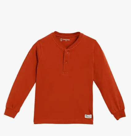 Boys' Casual Henley T-Shirt