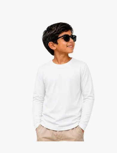 Boys' Solid Full Sleeve T-Shirt