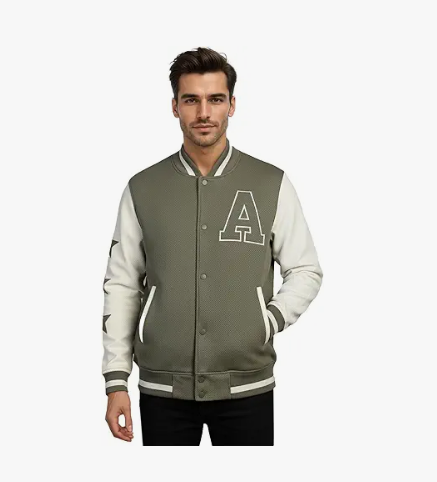 Men's Casual Varsity Jacket