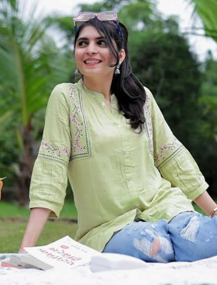 Women's Chic Front Open Kurti