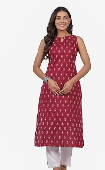 Women's Chinese Collar Kurti