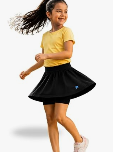 Girls' Plain Circular Skirt