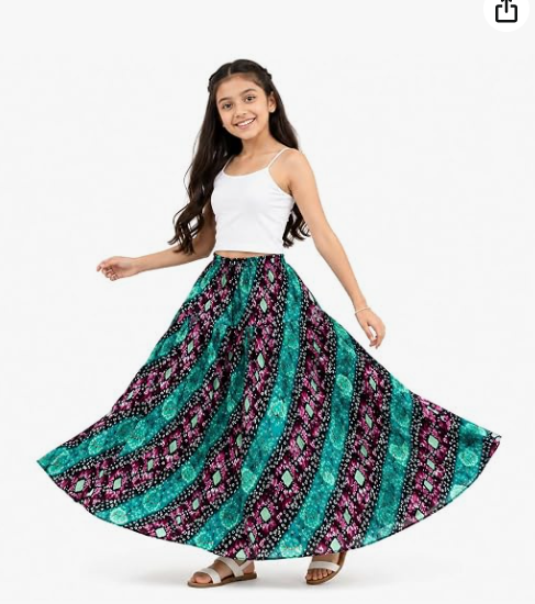 Girls' Regular Fit Circular Skirt