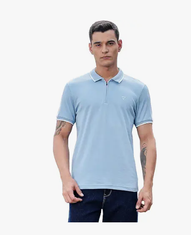 Men's Solid Collar Polo T-Shirt